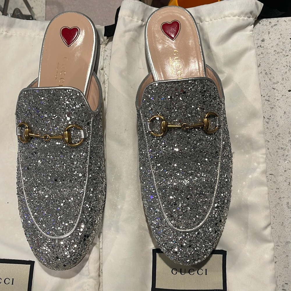 Gucci Princeton miles sliver glitter womens (38)